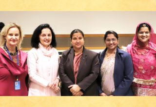 From left: UNFPA India Representative Andrea Wojnar, Ambassador Ruchira Kamboj, Permanent Representative of India to the United 