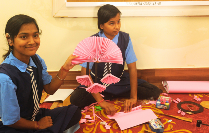 Students with hearing disability. Photo credits: Sandipan Chatterjee