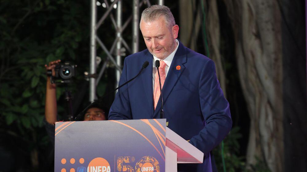 Pio Smith, Asia-Pacific Regional Director, speaks at UNFPA 50 & Beyond, celebrating 50 years of impact in India.