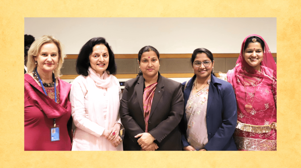 From left: UNFPA India Representative Andrea Wojnar, Ambassador Ruchira Kamboj, Permanent Representative of India to the United 