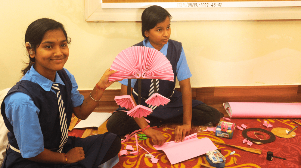 Students with hearing disability. Photo credits: Sandipan Chatterjee