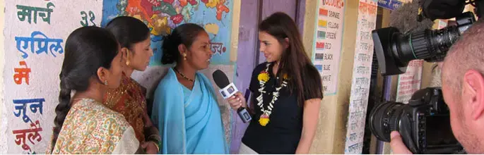 Engaging with Young People in a Changing World: Catarina Furtado in India 