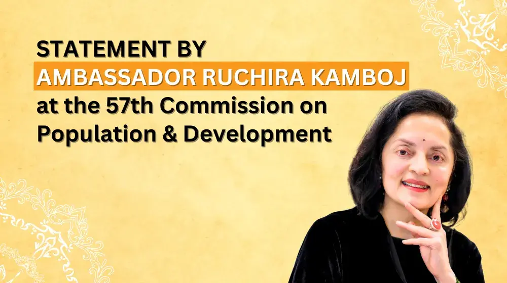 National Statement by Ambassador Ruchira Kamboj at the 57th Commission on Population and Development