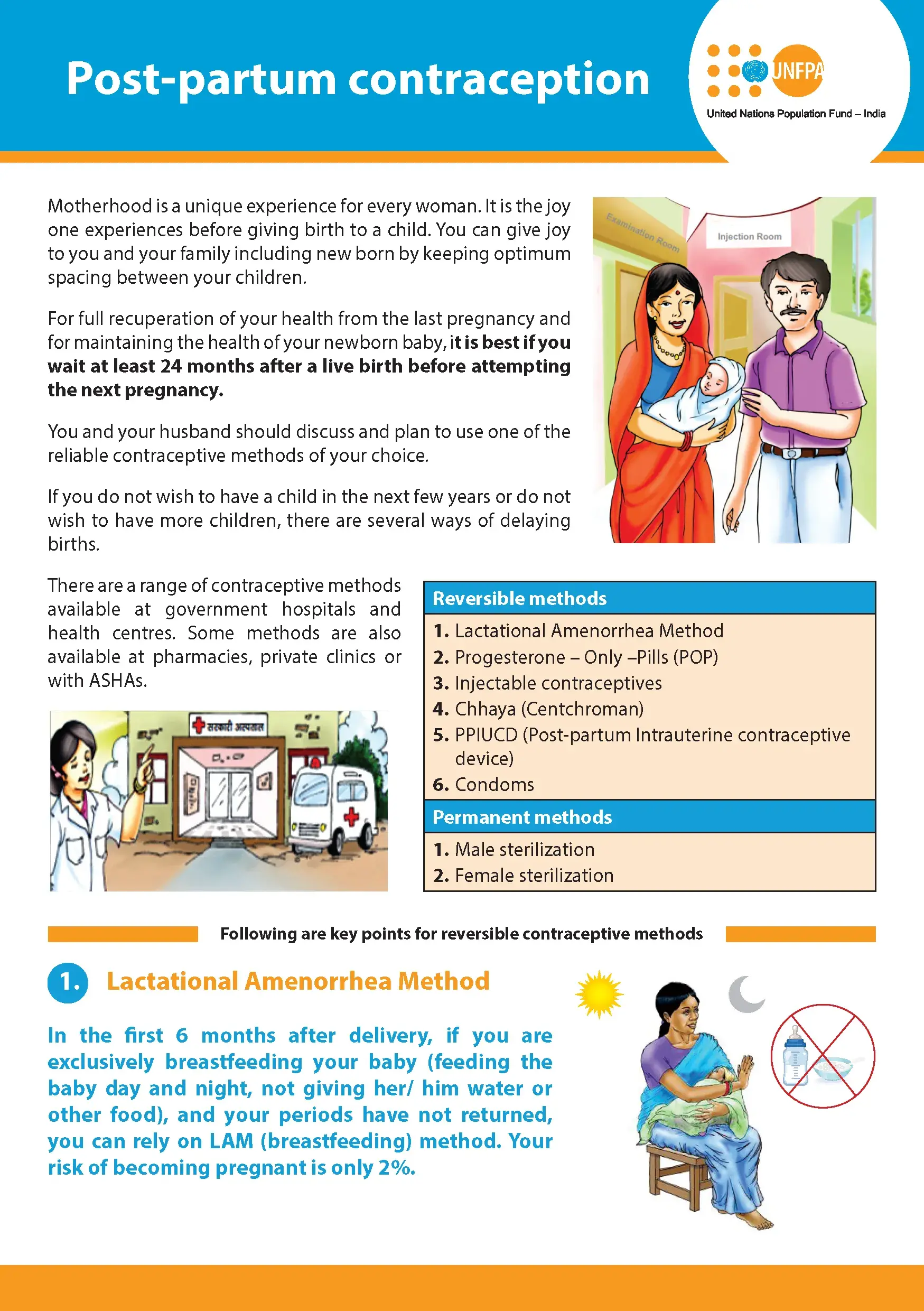 Post-partum contraception - Brochure