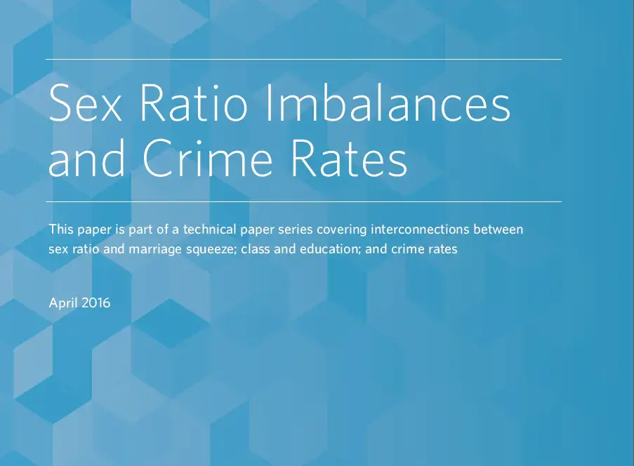 Sex Ratio Imbalances and Crime Rates - Technical Report