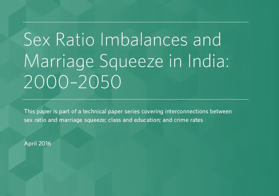 Sex Ratio Imbalances and Marriage Squeeze in India: 2000–2050