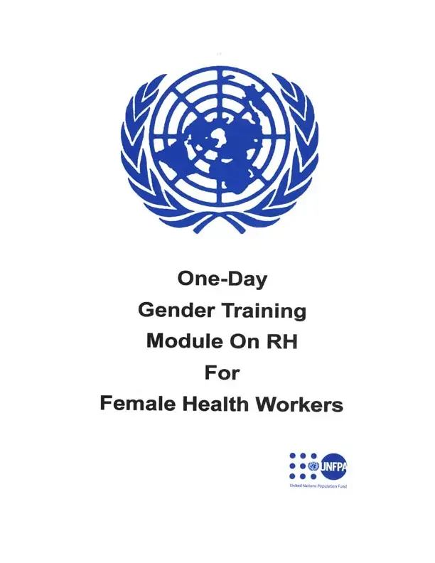 One Day Gender Training Module on RH for Female Health Workers