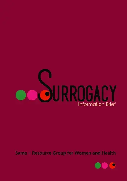 Surrogacy Information Brief