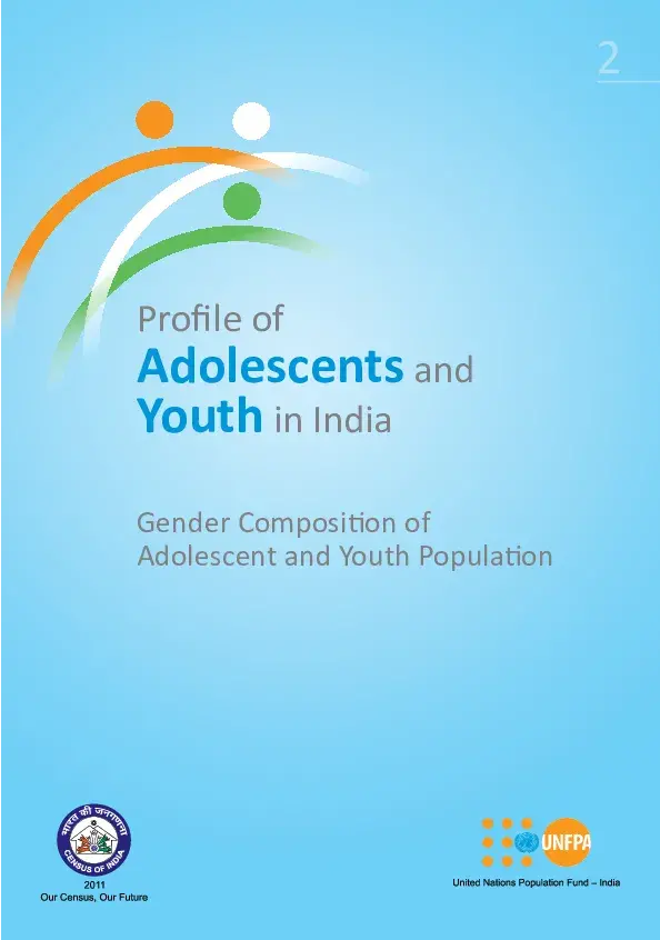 Date Sheet 2: Gender Composition of Adolescent and Youth Population