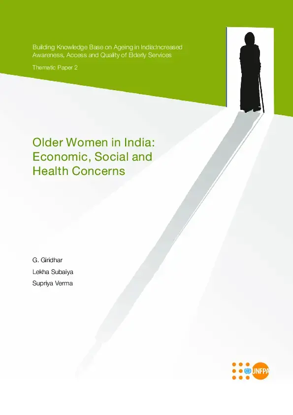 Older Women in India: Economic, Social and Health Concerns