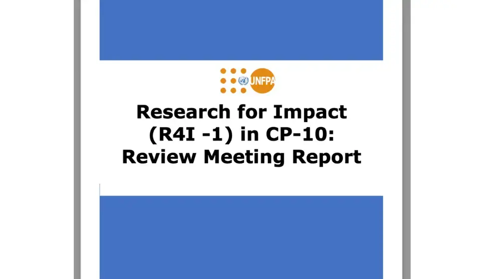 Research for Impact (R4I -1) in CP-10: Review Meeting Report